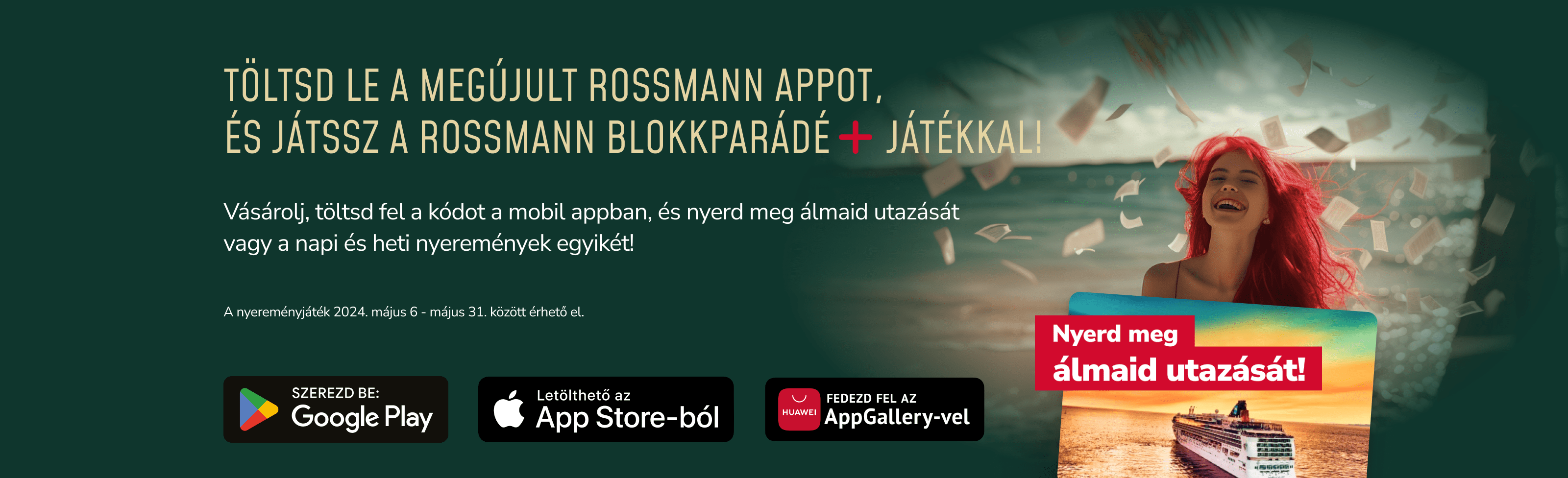 Töltsd le a megújult rossmann appot és játssz a rossmann blokkparádé+ játékkal!